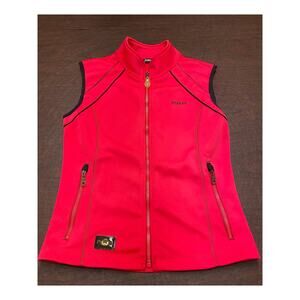 Pikeur Celine Equestrian Pink Soft Shell Vest Full Zip Size 10 Riding Jumper